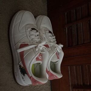Nike Air White and Pink Sneakers